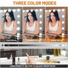 LED Kosmetikspiegel mit USB/Type-C Beleuchtung Bluetooth Schminkspiegel Dimmbar