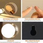 LED Kosmetikspiegel mit USB/Type-C Beleuchtung Bluetooth Schminkspiegel Dimmbar